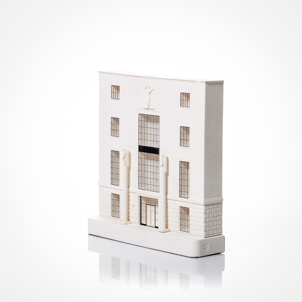 66 Portland Place Model. Product Shot Front View. Architectural Sculpture by Chisel & Mouse