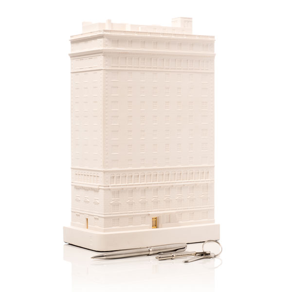 810 Fifth Avenue Model. Product Shot Front View. Architectural Sculpture by Chisel & Mouse
