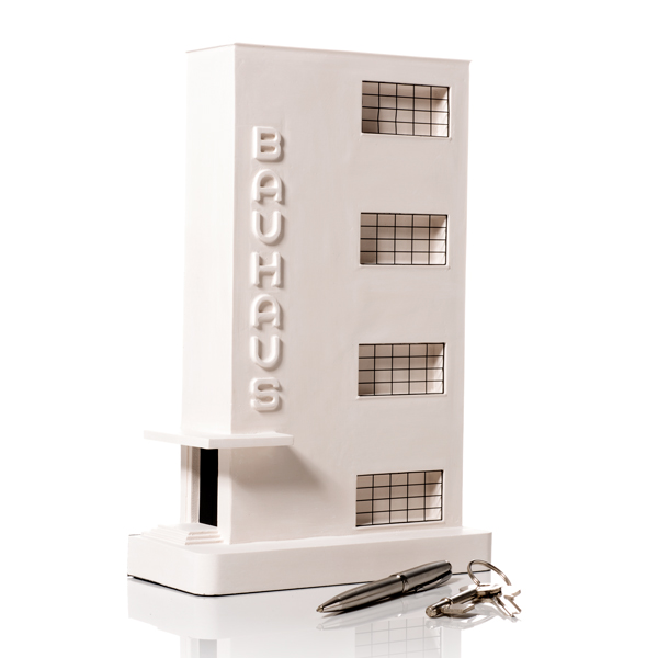Bauhaus Dessau Model. Product Shot Front View. Architectural Sculpture by Chisel & Mouse
