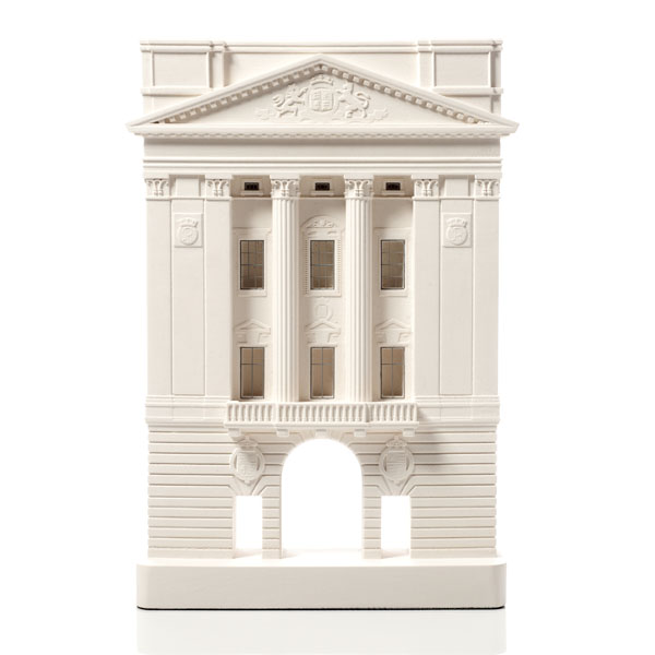 Buckingham Palace Model. Product Shot Front View. Architectural Sculpture by Chisel & Mouse