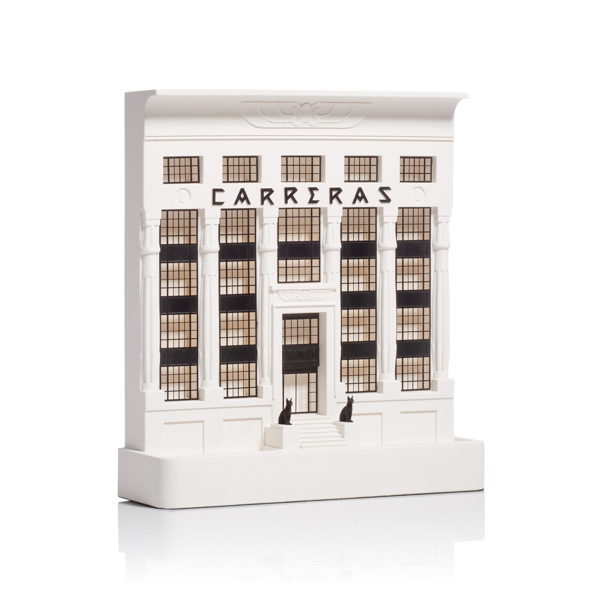 carreras black cat factory Model. Product Shot Front View. Architectural Sculpture by Chisel & Mouse