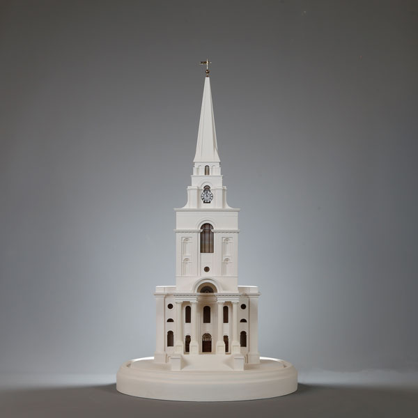 Christ Church, Hawksmoor, London. Product Shot Front View. Architectural Sculpture by Chisel & Mouse