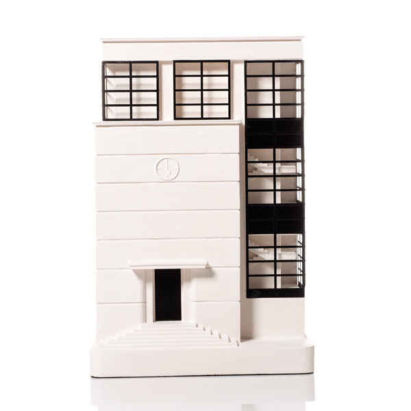 Fagus Factory Model. Product Shot Front View. Architectural Sculpture by Chisel & Mouse