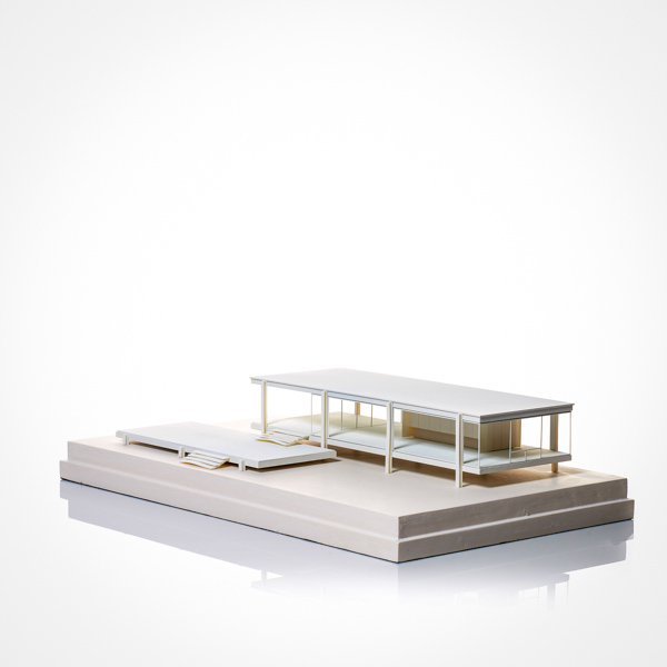 farnsworth house Model. Product Shot Front View. Architectural Sculpture by Chisel & Mouse