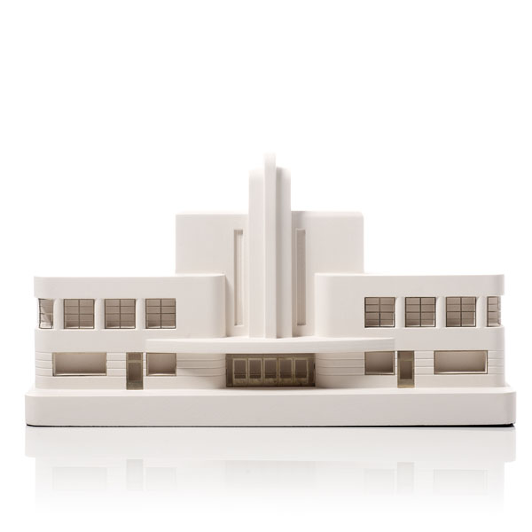 Greyhound Terminal Model. Product Shot Front View. Architectural Sculpture by Chisel & Mouse