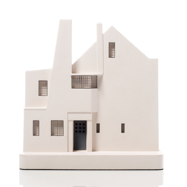 Hill House Model. Product Shot Front View. Architectural Sculpture by Chisel & Mouse