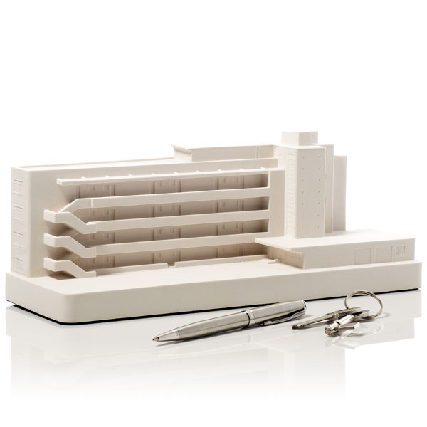 Isokon Building Model. Product Shot Front View. Architectural Sculpture by Chisel & Mouse