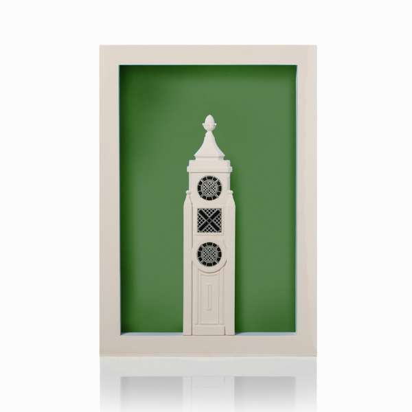 oxo tower poparc Model. Product Shot Front View. Architectural Sculpture by Chisel & Mouse