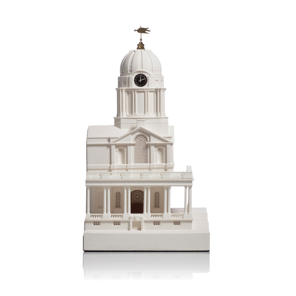 royal naval college queen mary court Model. Product Shot Front View. Architectural Sculpture by Chisel & Mouse