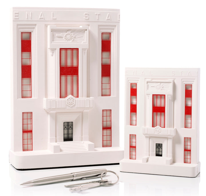 Arsenal's Highbury Stadium architectural scale facade models both sizes shown