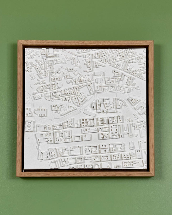 3D map of Berlin with a light frame