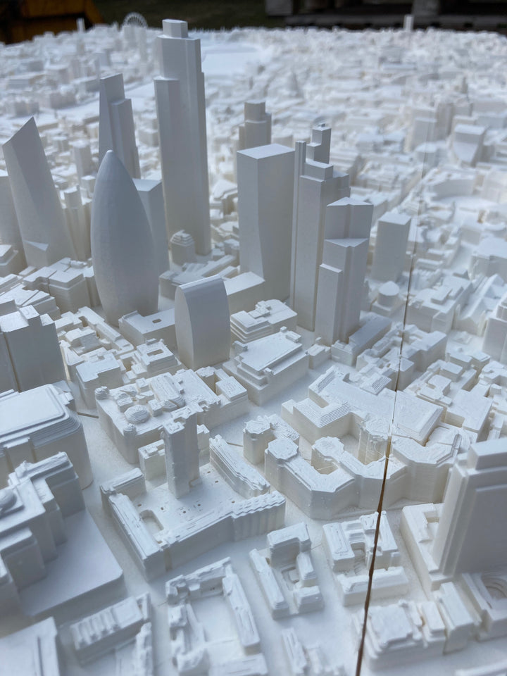 XL format London cityscape close up