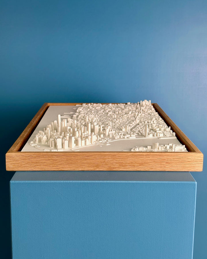 Medium format New York cityscape with a light frame