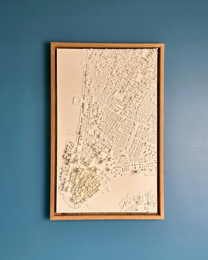 Medium format New York cityscape with a light frame