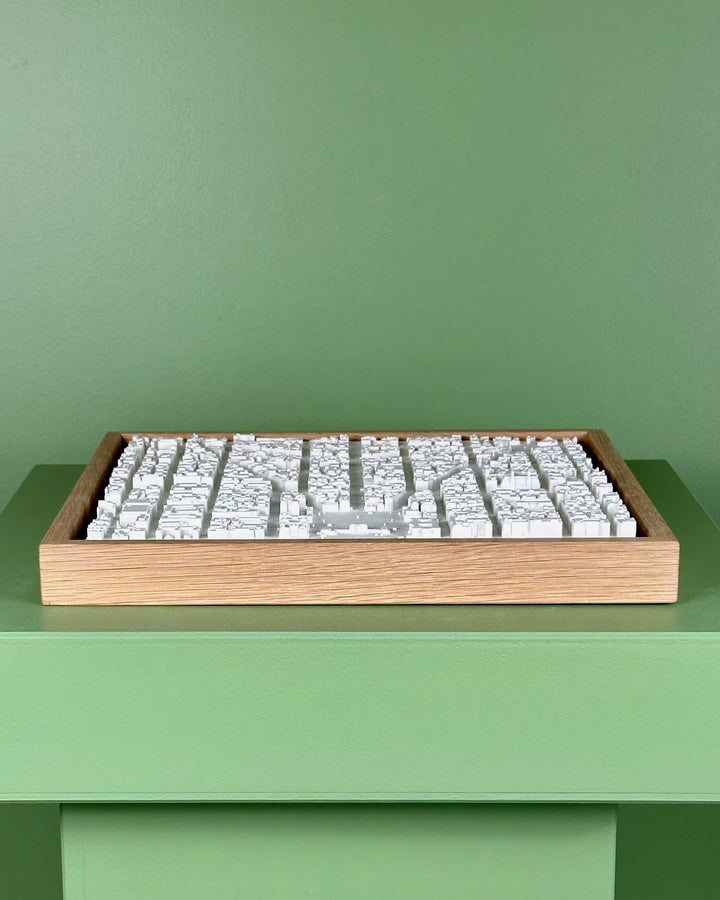 3D map of Washington DC with light frame