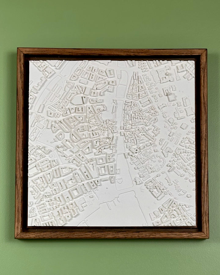3D map of Zurich with dark frame