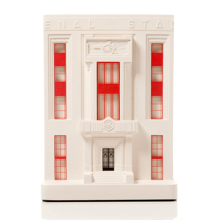 Arsenal's Highbury Stadium architectural scale facade model pack shot front
