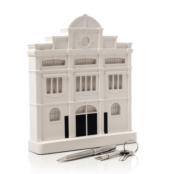 Craven Cottage Model. Product Shot Side View. Architectural Sculpture by Chisel & Mouse