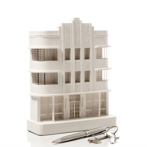 Marlin Hotel Model. Product Shot Side View. Architectural Sculpture by Chisel & Mouse