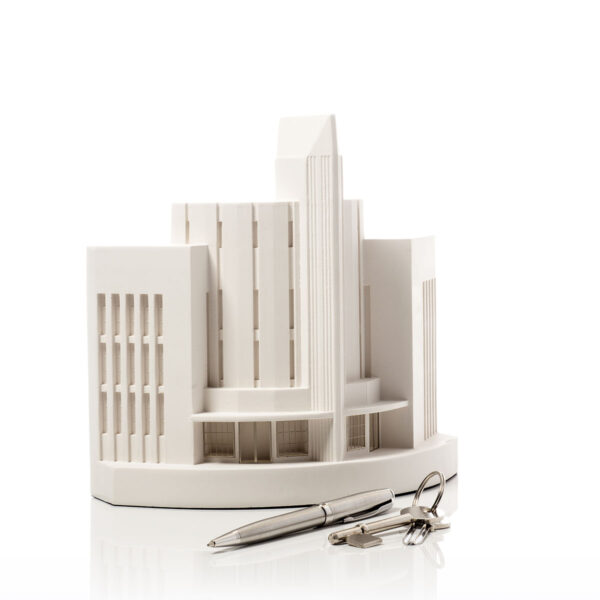 Plymouth Hotel Model. Product Shot Side View. Architectural Sculpture by Chisel & Mouse